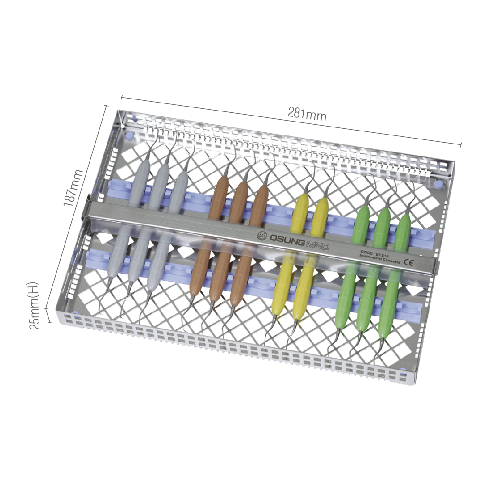 CASSETTE PORTA INSTRUMENTAL  EFS 16    OSUNG